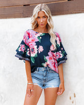 Bursting Blooms Floral Blouse